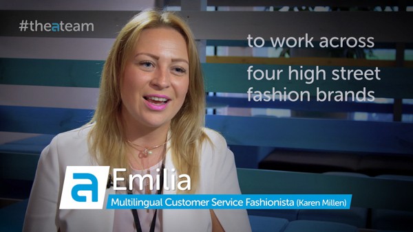 Woman from a sales and support team talks about her job.