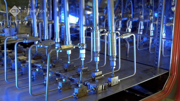 Testing of electronic components.