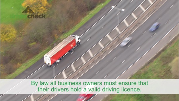 Ariel view of an articulated lorry on the motorway.