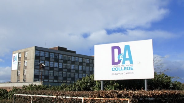 View of Dundee and Angus College.