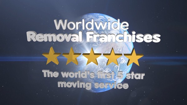 Screengrab showing 3D text in front of the Earth on a starry background.